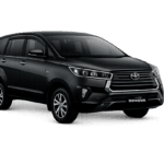 Toyota Innova Reborn hitam untuk layanan sewa mobil Bandung dengan driver profesional dari Rose Tour & Rent Car