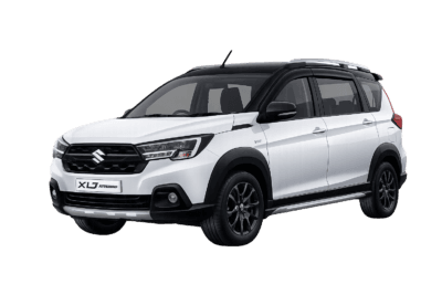 Suzuki XL7 putih dari Rose Tour & Rent Car untuk layanan sewa mobil dengan supir di Bandung